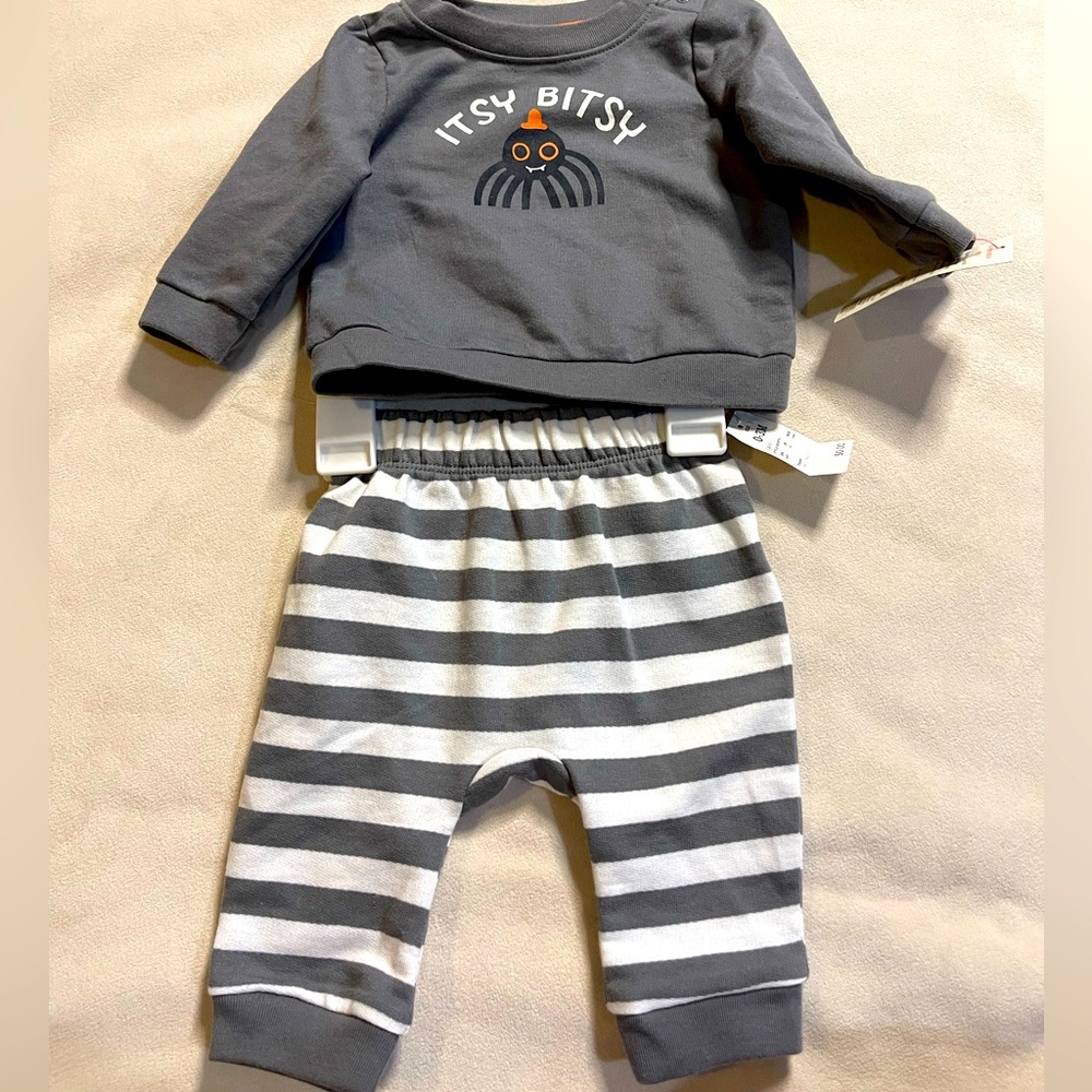 NWT Cat and Jack Itsy Bitsy Spider‎ Set